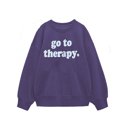 Go To Therapy Purple Sweatshirt