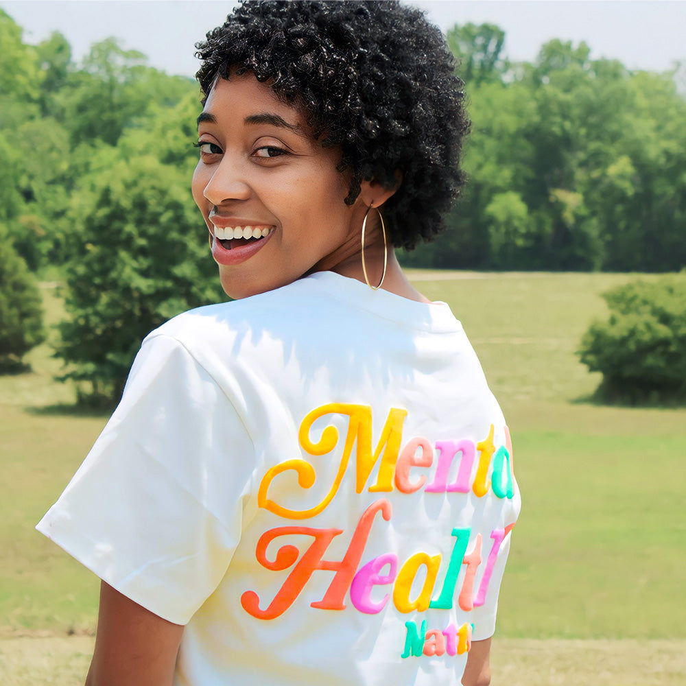 Mental Health Matters Puff Print T- Shirt